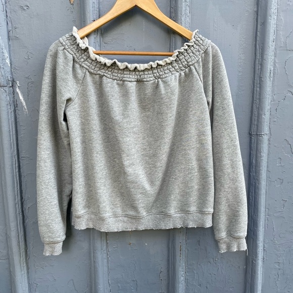 Pam & Gela Off The Shoulder Sweatshirt, size M - Picture 2 of 9